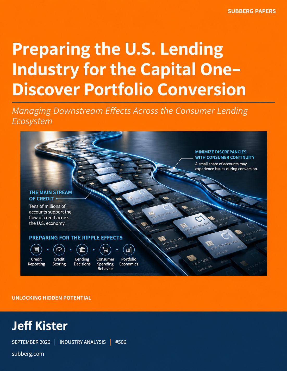 Preparing the U.S. Lending Industry for the Capital One–Discover Portfolio Conversion